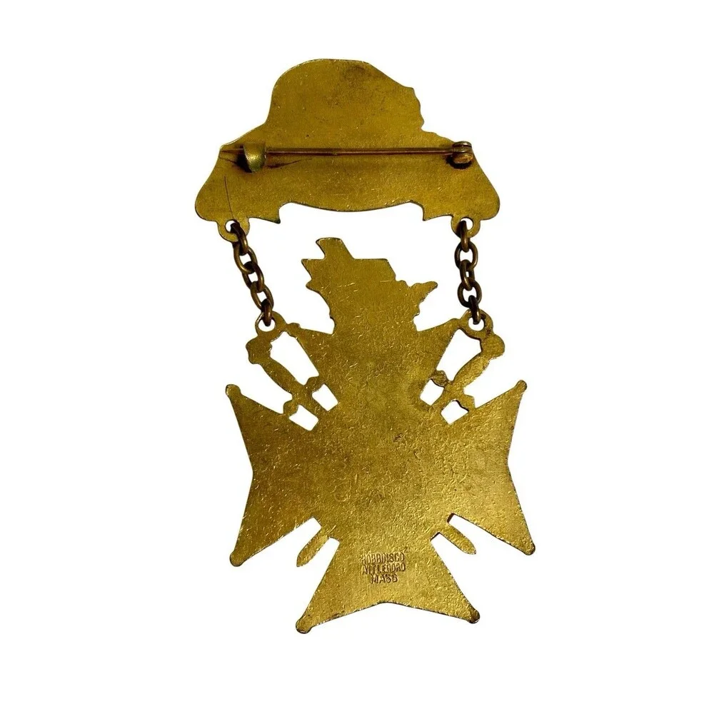 Vintage Masonic Southern CA Commander Pin, No. 37, Pomona, CA Robbin’s Co